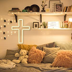 Radiant Cross Neon Sign