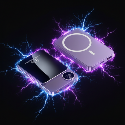 Ultra-thin Magnetic Wireless Power Bank - Boltronik