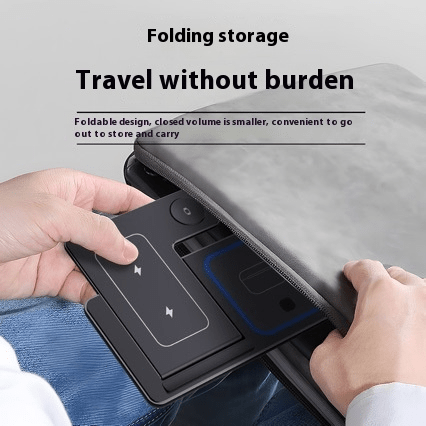 3 In 1 LED Fast Wireless Charger Stand Foldable Charging Station - Boltronik
