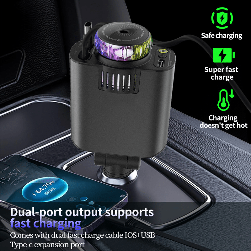 Dual-Charge LED Car Phone Charger - Boltronik -