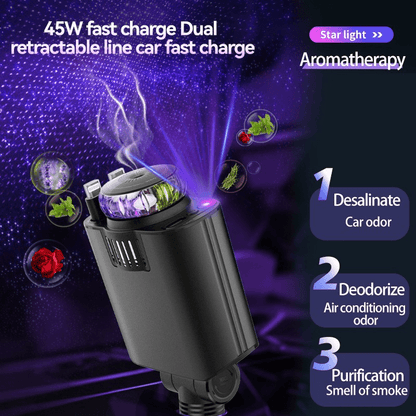 Dual-Charge LED Car Phone Charger - Boltronik -